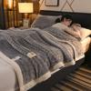 Luxurious Plush Flannel Blanket - Thick Soft Cozy For All Seasons Perfect For Bed, Sofa, Or Office Naps Elegant Home Decor