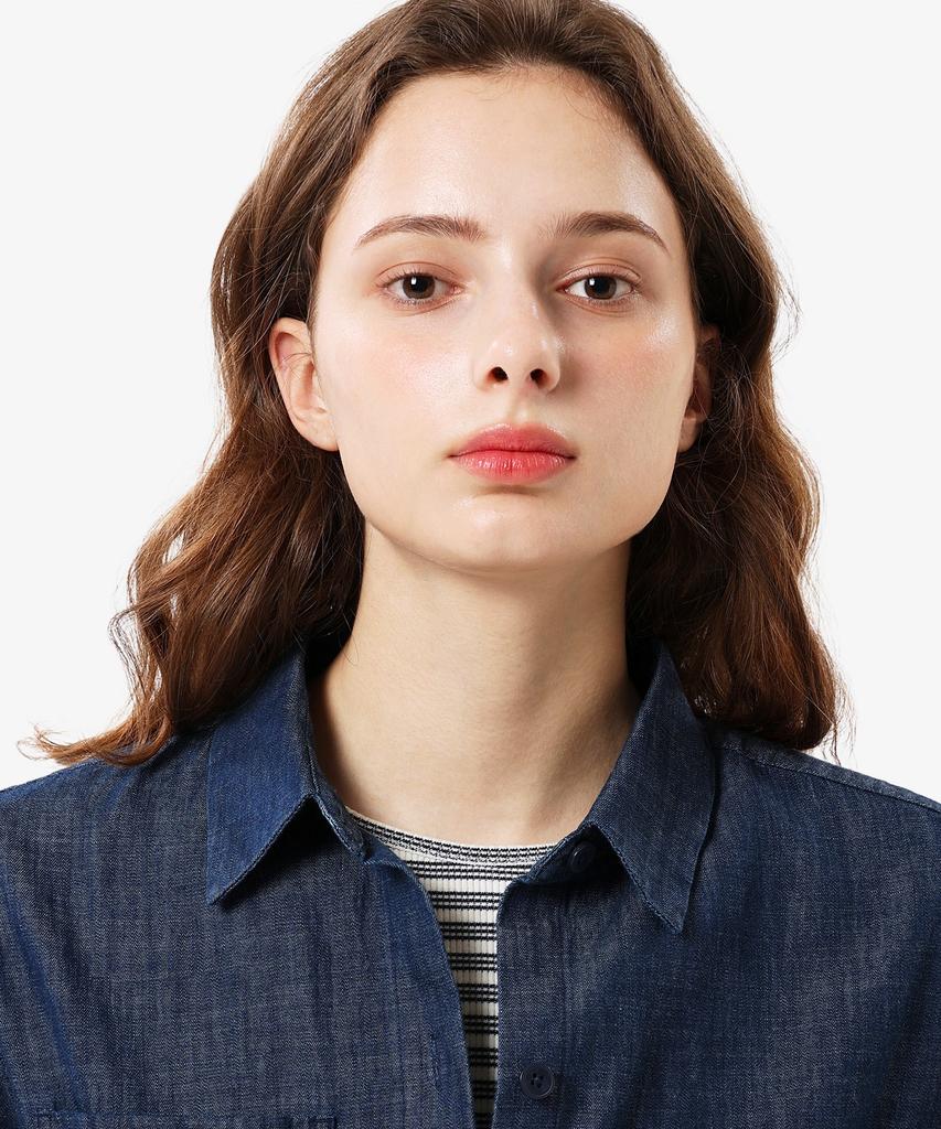 LACOSTE Women'S Denim Outerwear Shirt Cf115E-56N 36L