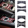 For Jaguar XF XJ 2010- aluminum alloy Black Button Stickers Car Accessories Interior AC Gear Switch Repair Decals