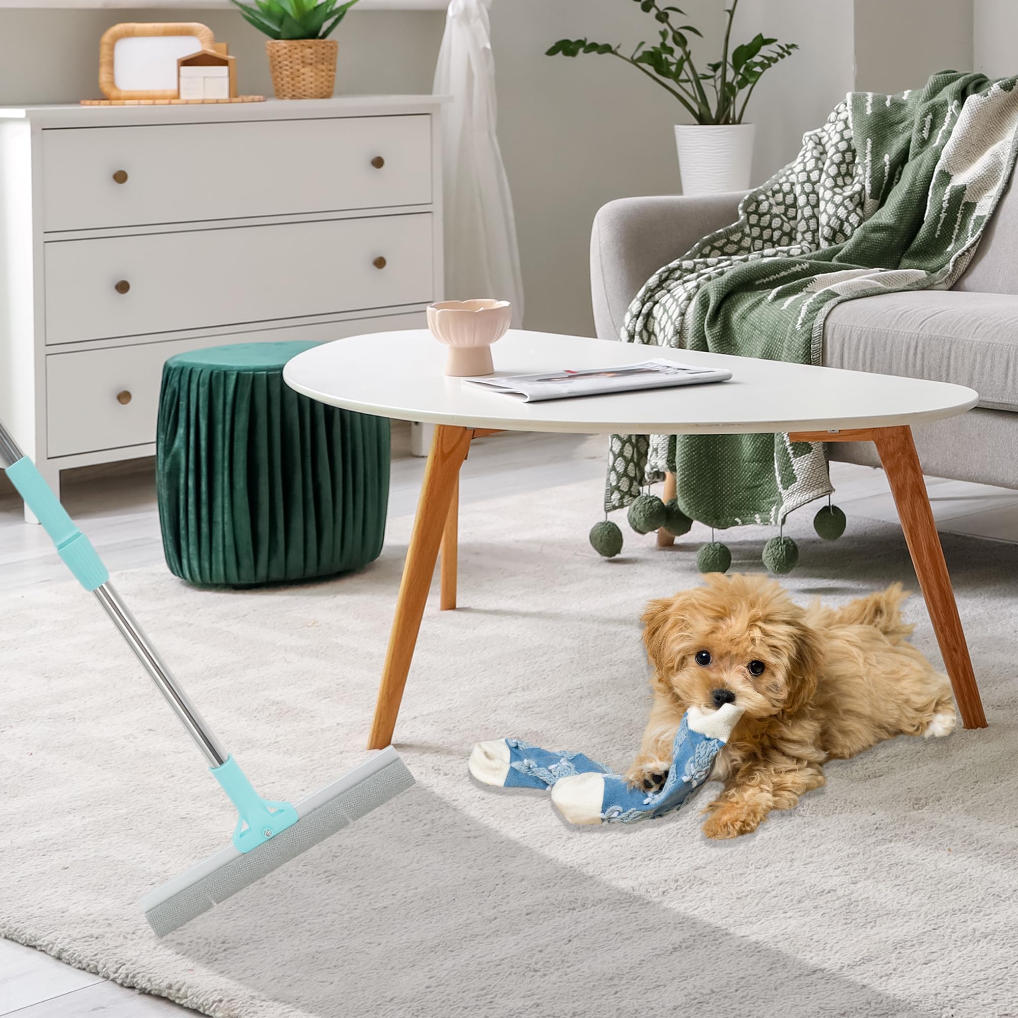 

GLIDESMOOTH Pet Hair Removal Adjustable Dog Hair Removal Tool with Wide Carpet Carpet Scraper Removal Tool for Deep Blue Tool, Blades, Rake, Cleaning, синий