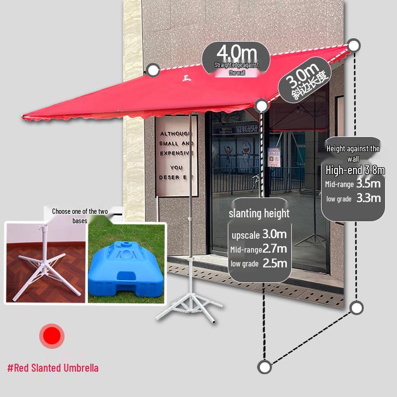 Großer winddichter Sonnenschirm: Gewerbliche Faltmarkise für den Außenbereich zum Sonnenschutz