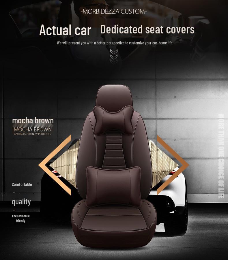 Leather Seat Cushion for BAIC Huansu H3f, Baojun 730, Wuling Hongguang: Full Surround