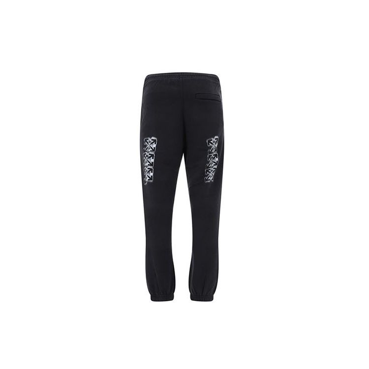 

Off-White Спортивные штаны с логотипом, мужские брюки, черные OMCH030E20FLE0021001