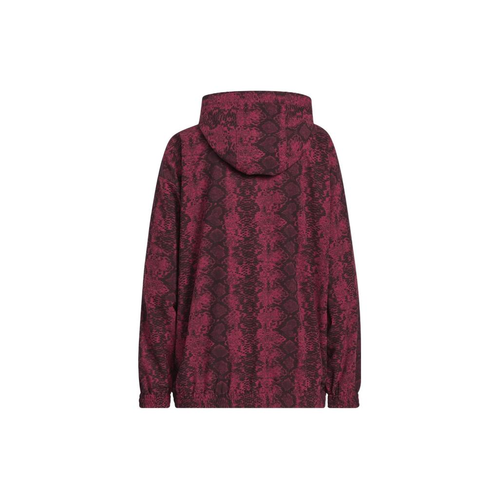 adidas X Ivy Park Co-Branded Snake Print Hoodie Men Hoodie Cherrywood-Red HH9826