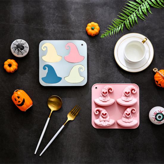 Silikonová forma na pečení dýně 3D formy na dorty Halloweenská tématika Forma na muffiny Forma na horkou čokoládu Forma na výrobu mýdla a svíček