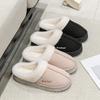 New Cotton Slippers Fashionable Couple Thick Bottom Velvet Warm Autumn and Winter Floor Cotton Mop Comfortable