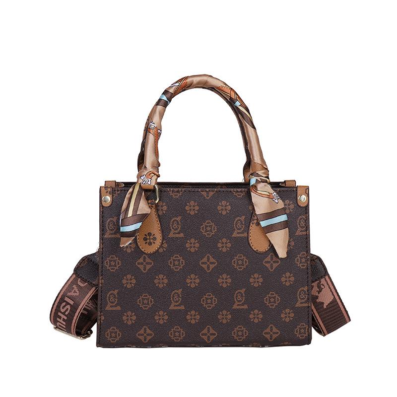 2025 Women's Retro Letter Print Large Capacity Tote Handbag