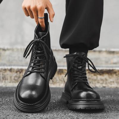 Martin Boots Men's 2024 New Winter High-top Locomotive Leather Boots Men's Heavy American Tooling Boots 22712J