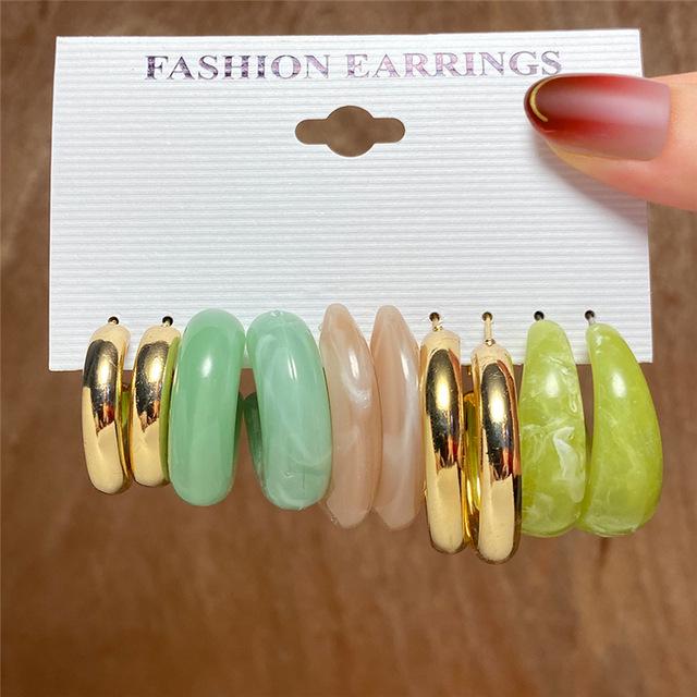 Pearl Stud Earring Set