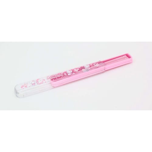 OSK Chopstick Box Set with Pull Lid, Hello Kitty Sakura, HS-11