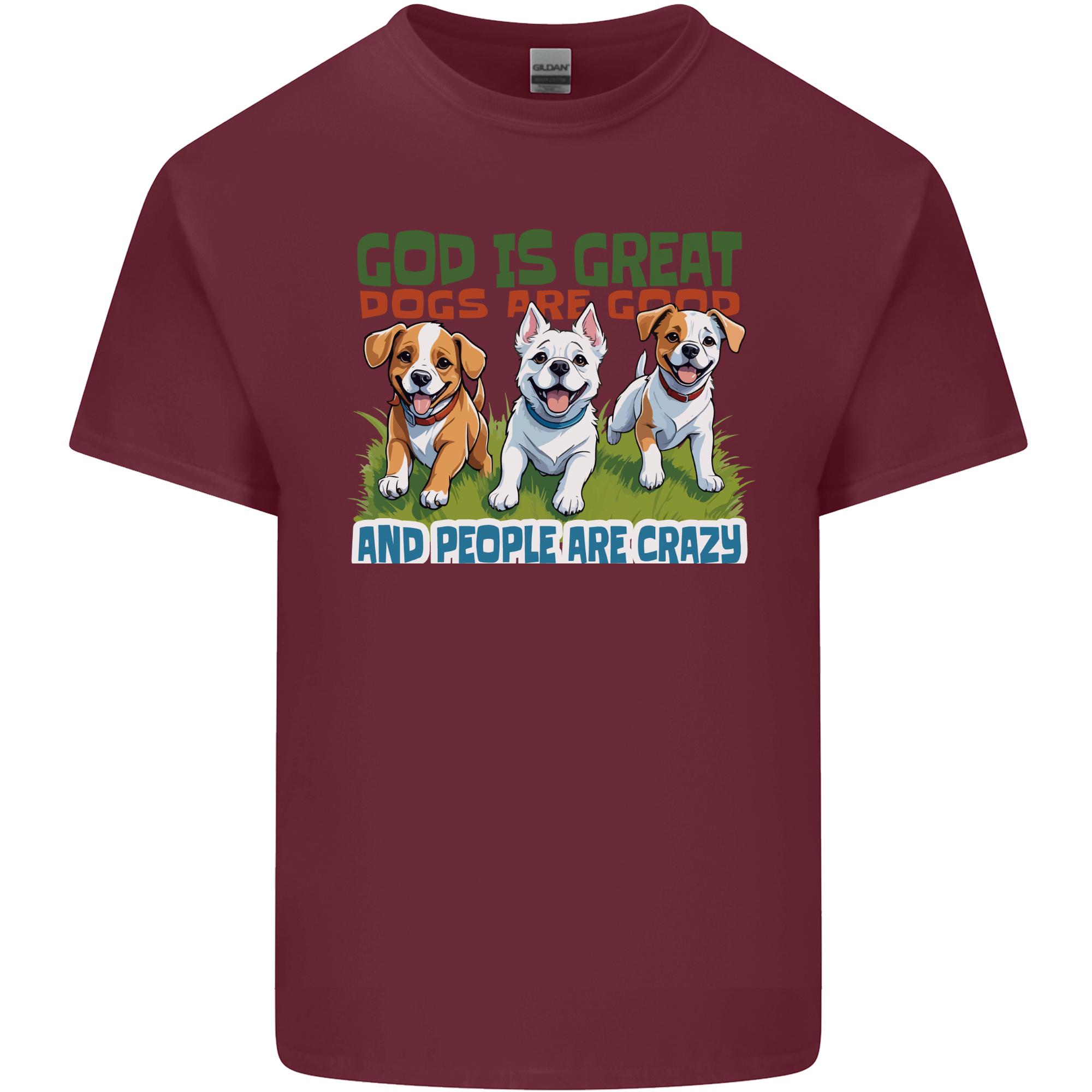 Dogs God is Great Christian Christianity Jesus Unisexs Light Cotton TShirt S