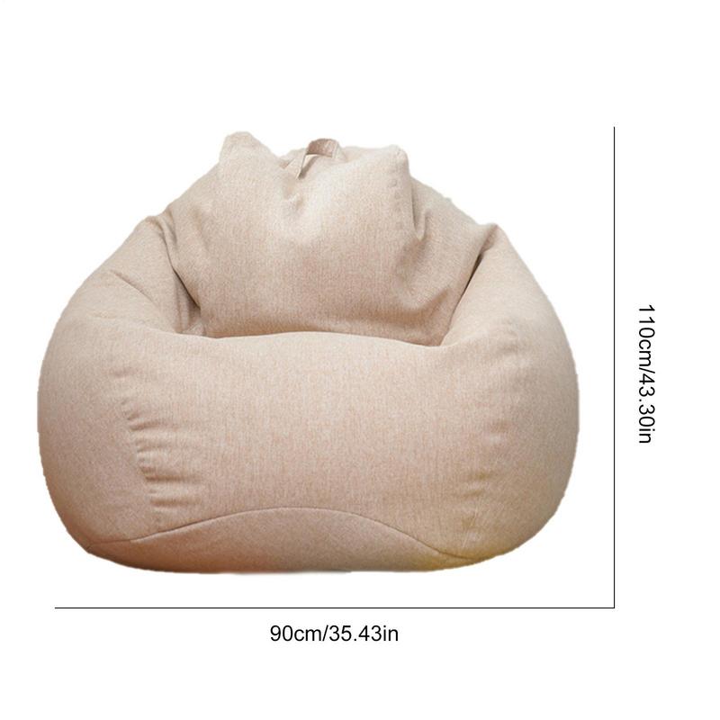 Lazy Sofas Cover Large Bean Bag Cover Without Filler Breathable Adult Child Tatami Living Room Decorative Cover