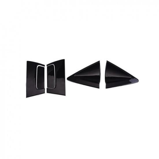 Black ABS Rear Door Bowl Handle Cover Trim Fit For Honda HR-V HRV 2016-