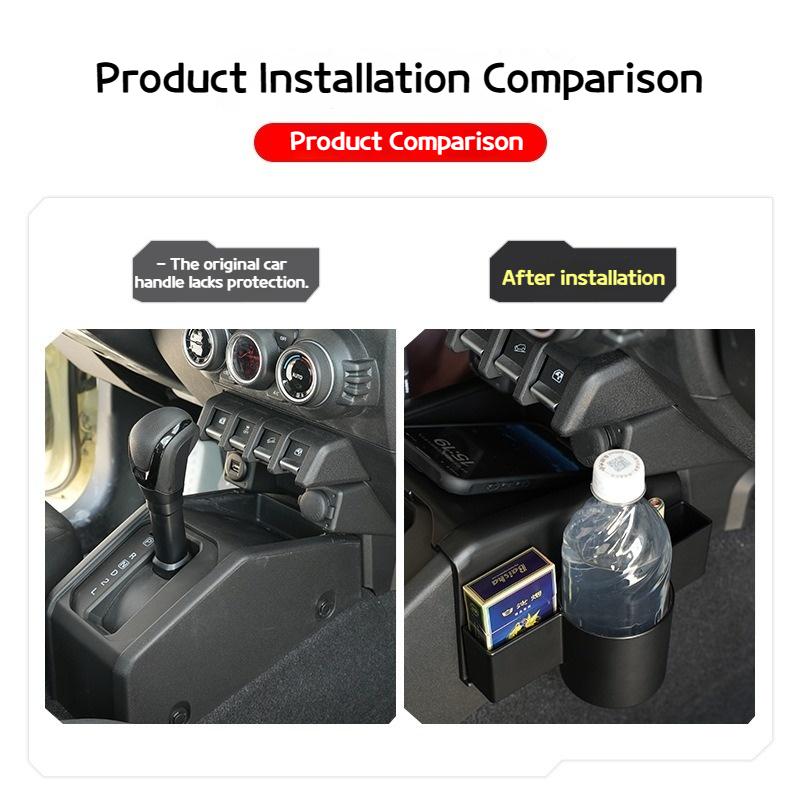 Für Suzuki Jimny JB74/JC74 Modelle 2019-2025 Auto Spezielle Aufbewahrungsbox Stopper Aufbewahrung Getränkehalter Innenzubehör