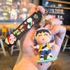 New Crayon Shin-Chan Keychain Anime Figures Colorful Series Surfing Cartoon Car Key Chain Kids Toys Fans Gift Ornament