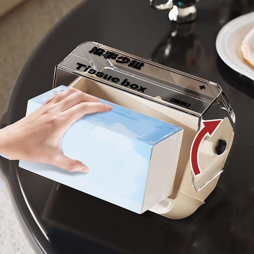 Plastic Tissue Box Decorative Paper Storage Organizer Creative Tissue Case Cover  Table Decor