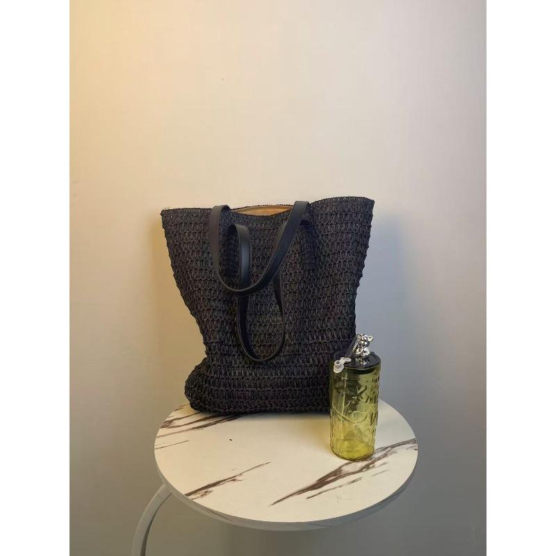 New women's straw bag fashionable and versatile travel large capacity beach bag underarm bag threedimensional large capacity