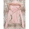 Y2K Retro Chic Hooded Crop Sweatshirt Women With Faux Fur Trim Zipper Front Slim Fit Long Sleeve