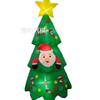 Inflatable Christmas Tree Yard Decoration Outdoor Party Prop Lighted Santa Claus Figure Holiday Garden Display