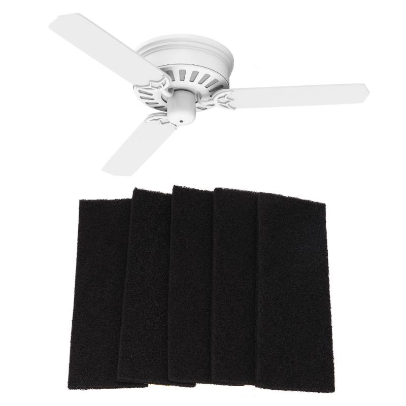 5pcs Efficient Ceiling Fan Air Filter Convenient Ceiling Fan Filter Lightweight Reduce Pollutants for Healthier Living