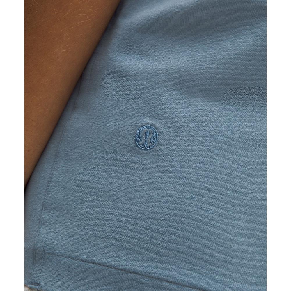 Lululemon All Yours Organic CoTTon Crewneck T shirT sTeel Blue