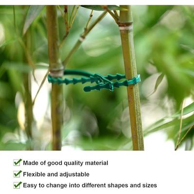 Adjustable Plant Ties Flexible Garden Plant Tie Green Multi-Function Sturdy Garden Plant Twist Tie Plastic Garden Ties Plant Support Tree Shrub,30 Pcs