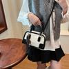 Retro Minimalist Small Square Crossbody Bag Spring Summer New Handheld Women's Fashion Versatile Quality Handbag