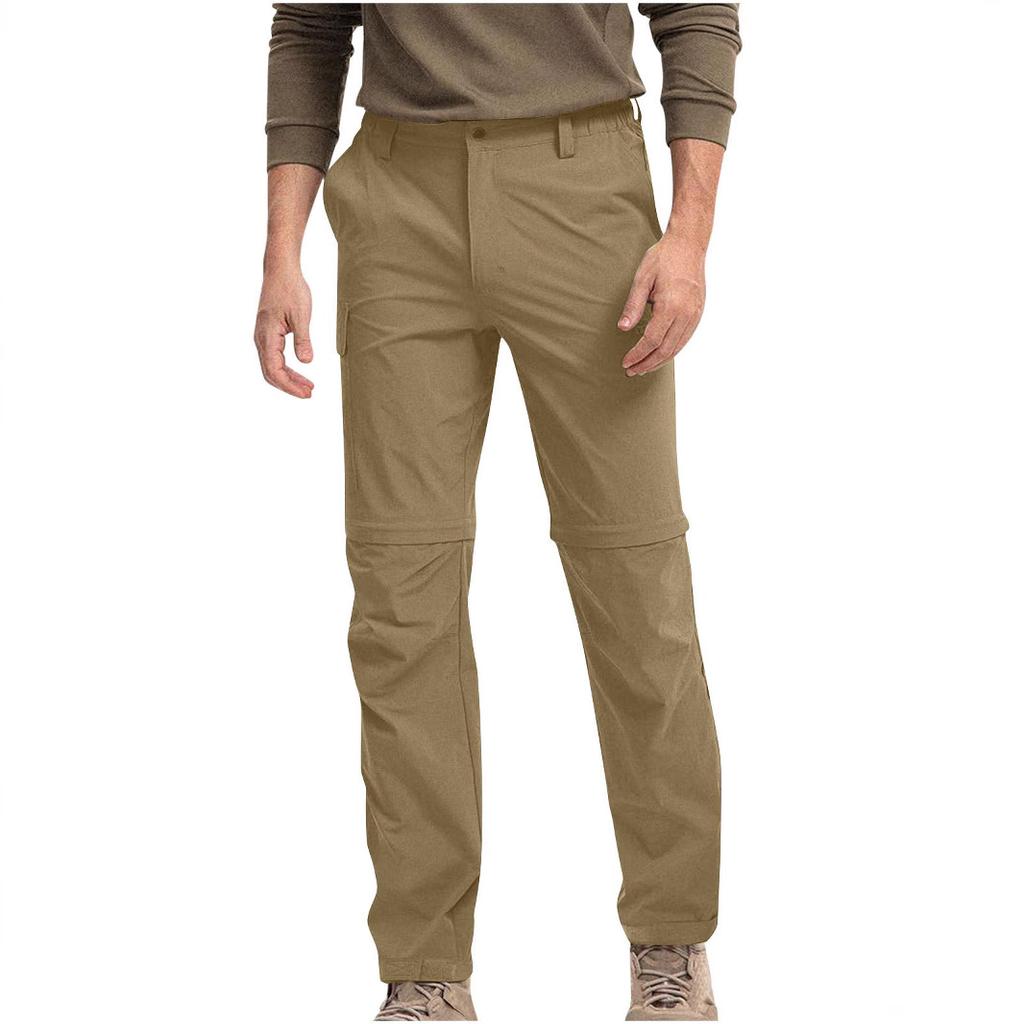 Detachable Sports and Casual Multi-pocket Work Trousers; Loose-fitting Outdoor Casual Trousers