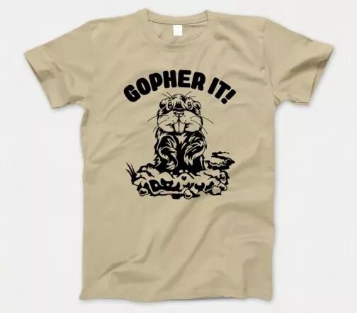 

Футболка Gopher It 893 Смешная футболка с мемом Животное Бобр Бурундук Caddyshack Сурок S