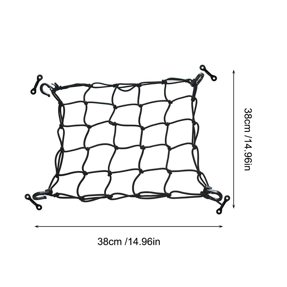 Rete portabagagli per ponte kayak 38x38cm Gancio a fibbia Rete portabagagli in nylon resistente Rete elastica Accessori marini