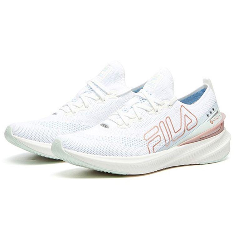FILA Athletics Vola 200 Elegant Retro Fabric Low-Top Marathon Running Shoes Women sneaker Bright-White A12W112202FBW