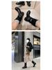 European & American Western Stacked Heel Mid-Calf Knight Boots for Women
