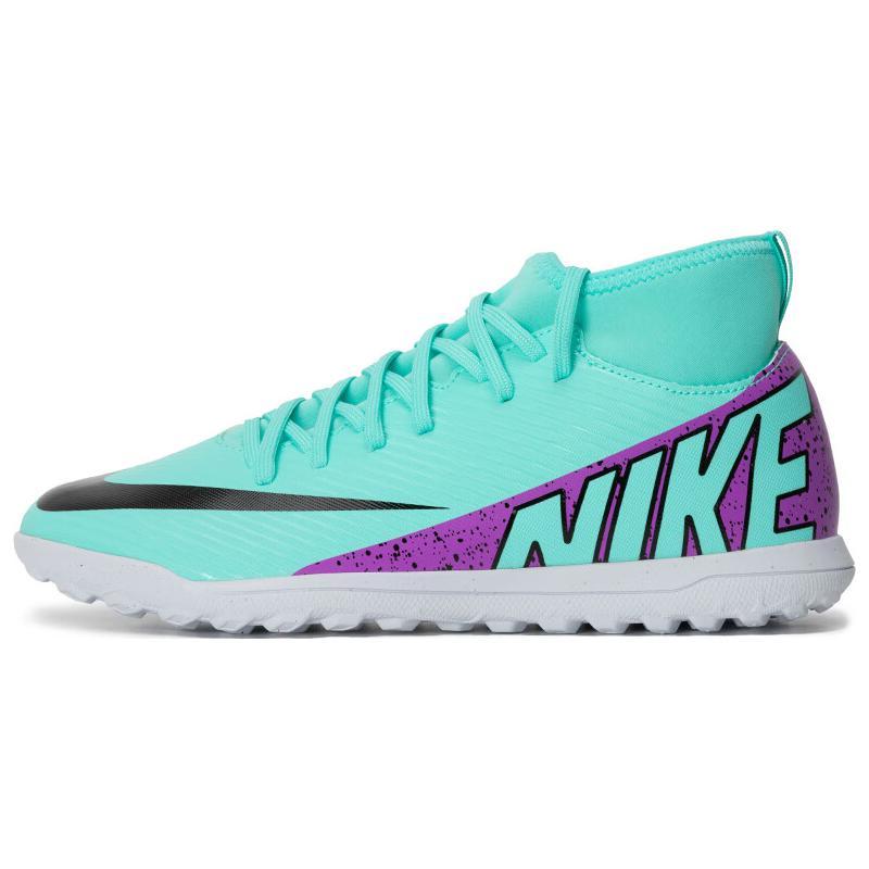 Nike Jr. Mercurial Superfly 9 Club Abrasion Resistant Low top Kids  Soccer Shoes Blue Kids  DJ5954-300 38.5