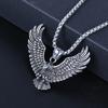 Fashionable Retro Eagle Pendant Necklace Suitable For Men And Women Hip-hop Punk Personalized Sweater Chain Daily Jewelry Gift