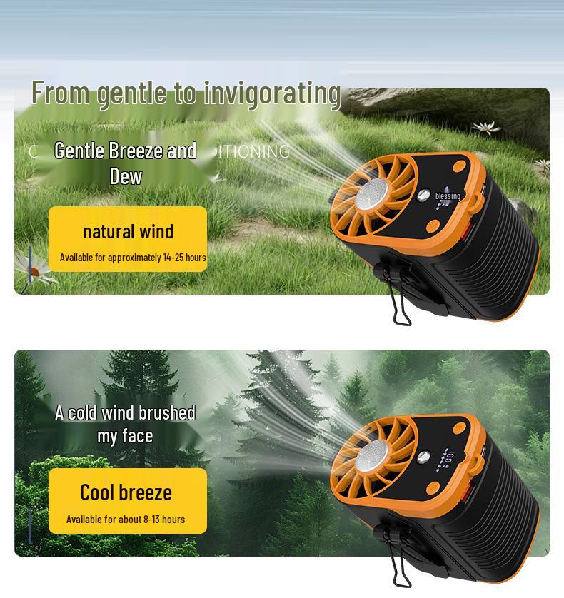 2026 Portable Hanging Waist/Neck Fan for Outdoor Construction with Semiconductor Cooling