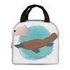 Cartoon Niedlicher Schnabeltier-Druck Isolierte Lunchtasche für Damen Kinder Auslaufsichere Lebensmittelboxen Thermische Lunchbox Tragetasche