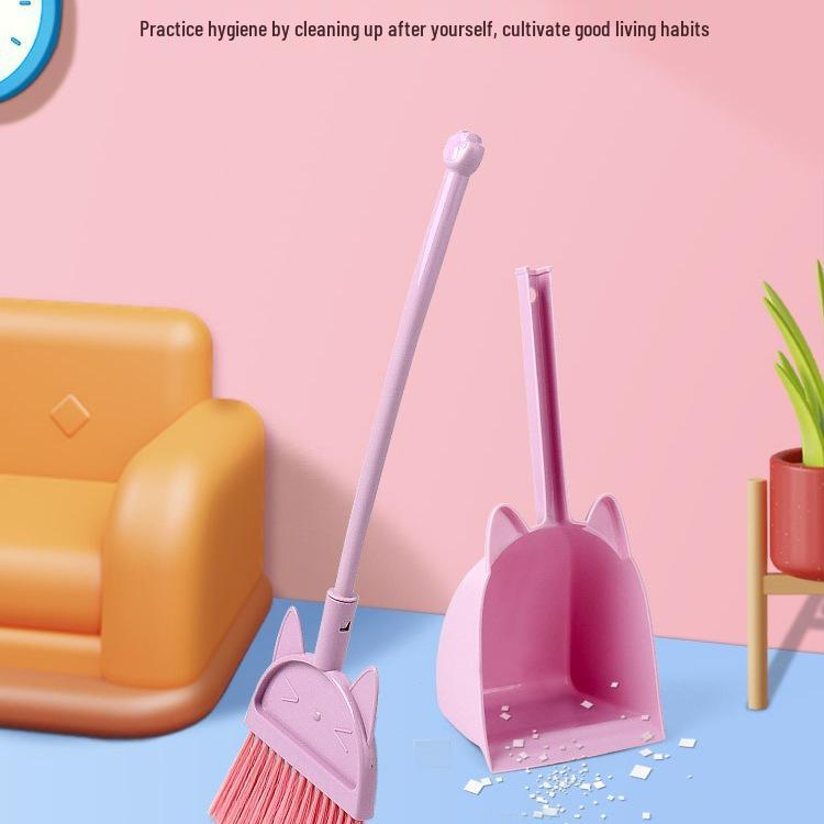 Children's Mini Broom & Dustpan Toy Set