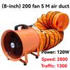 Portable Axial Exhaust Fan Blower 220V Industrial Ventilation Equipment for Tunnel Painting