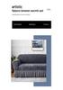 Thickened Elastic Jacquard Ruffle Sofa Cover for Three-Seater, Dustproof and All-Season.