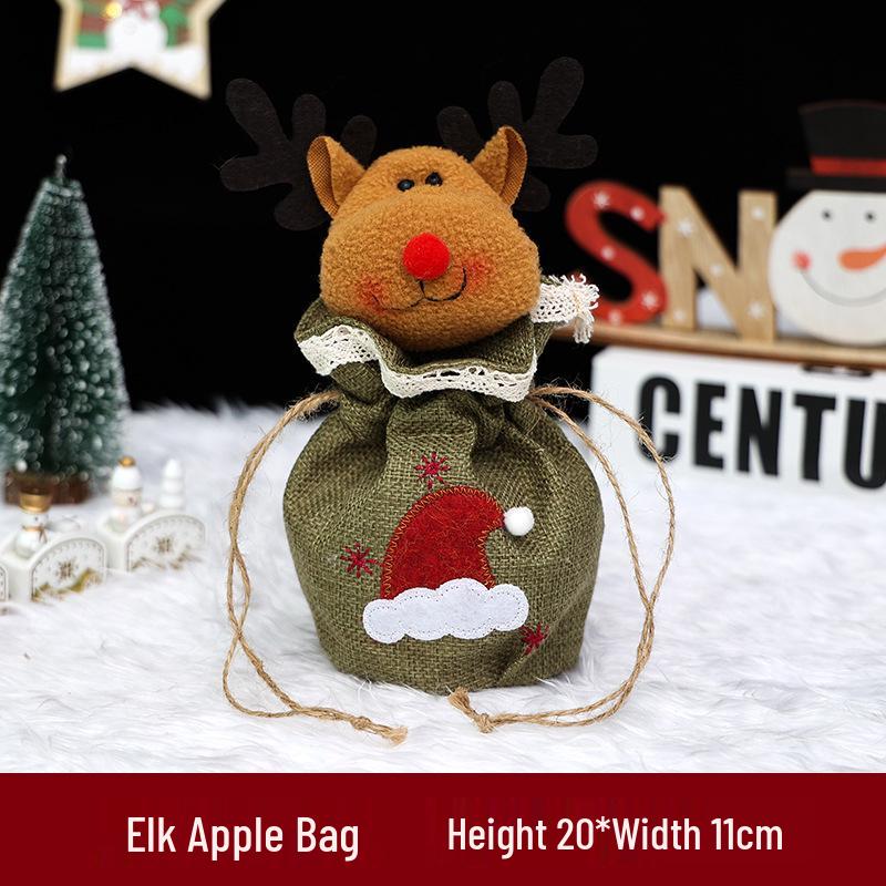 Christmas Eve Apple Candy Gift Tote & Packaging Bag