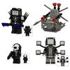 Byggekloss Toalettmann Overvåking Menneskefigur Titan Høyttaler Og TV-mann Figur Montering Lek