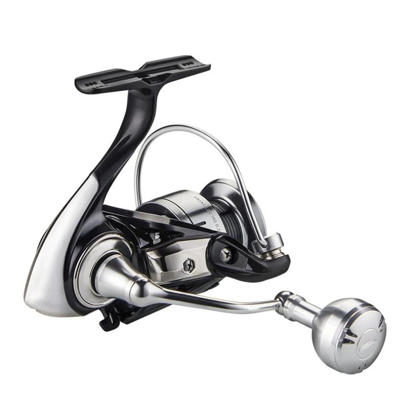 All-metal Fishing Reels for Longdistance Lure Casting 15Kgs Drag Power Sealed Waterproof for Seawater Screw In Handle Round Knob Spinning Fishing Reel