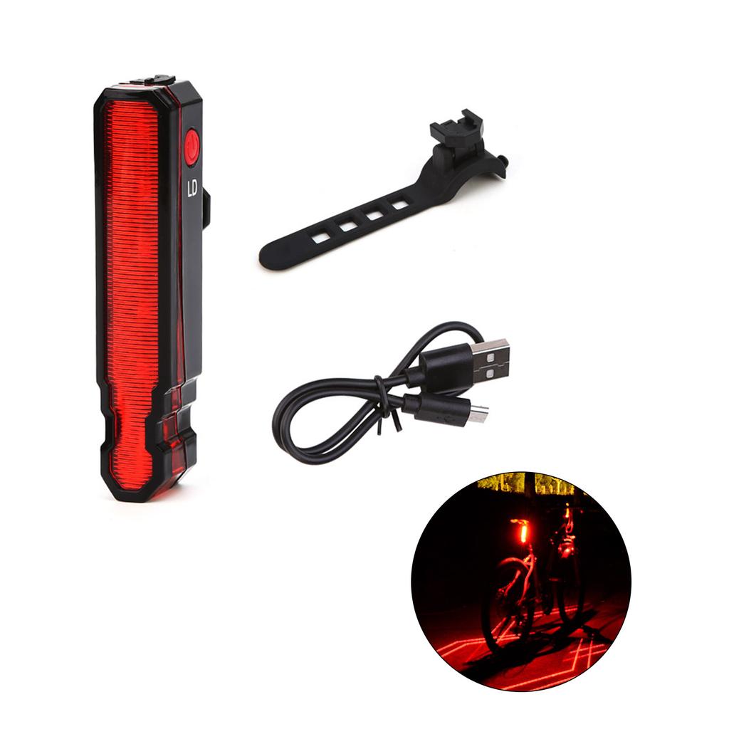 Road Bike Security Light Rechargeable Bicycles Light Night Cycling Tail Light Essential Accessory for Bicycles Security