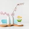 Crochet Potted Flower Adornment Exquisite Handcrafted Artificial Crochet Flower for Home Office Desktop Decoration Gift