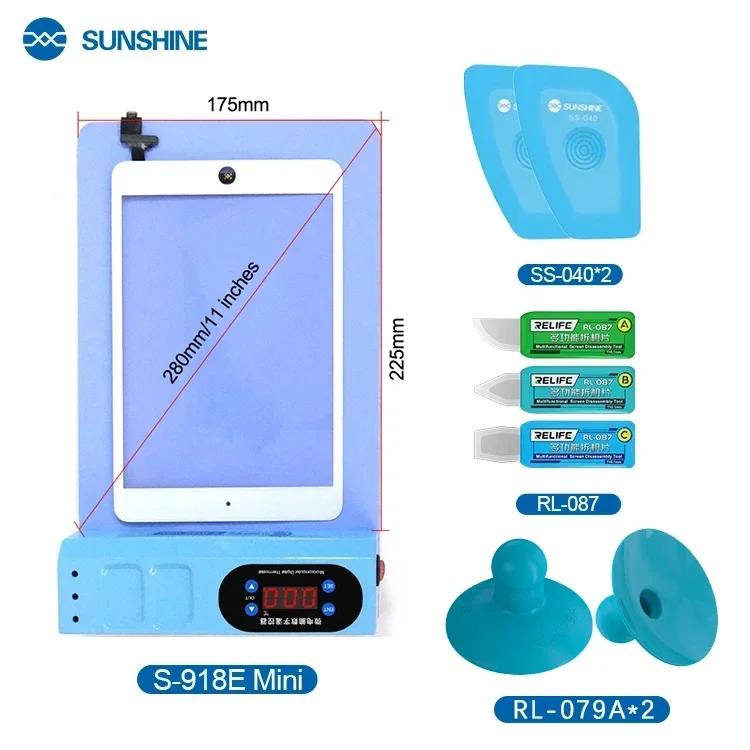 SUNSHINE S-918E LCD Dismantling Treasure Electric Heating Mat Screen Separator Removal Machine For Mobile Phones Pad Repair tool