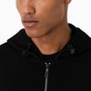 Emporio Armani EA7 Series Logo Letter Print Hooded Zip Long Sleeve Sweatshirt Men Sweatshirt Black 6RPM69-PJG1Z-1200