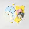 B. Duck Yellow Duck Children's Short Sleeved T-shirt for Boys and Girls 2026 New Summer Clothes Children's Solid Color Top
