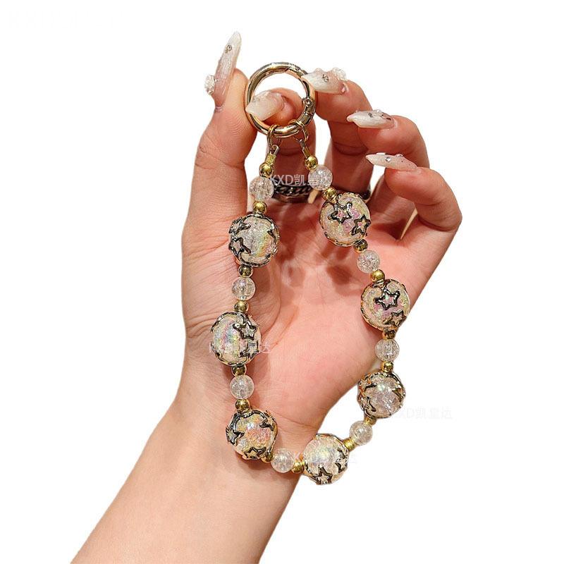 High-End Pearl Beaded Phone Chain Compatible with Apple Phone Case iPhone Huawei Bracelet Wrist Strap Anti-