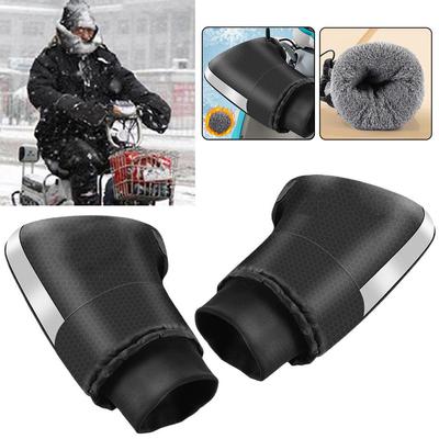 Winter Motorcycle Electric Bicycle Warm Handlebar Cover Wool Electric Snowproof Cover Waterproof Handle Cotton With Thicken Y1S2
