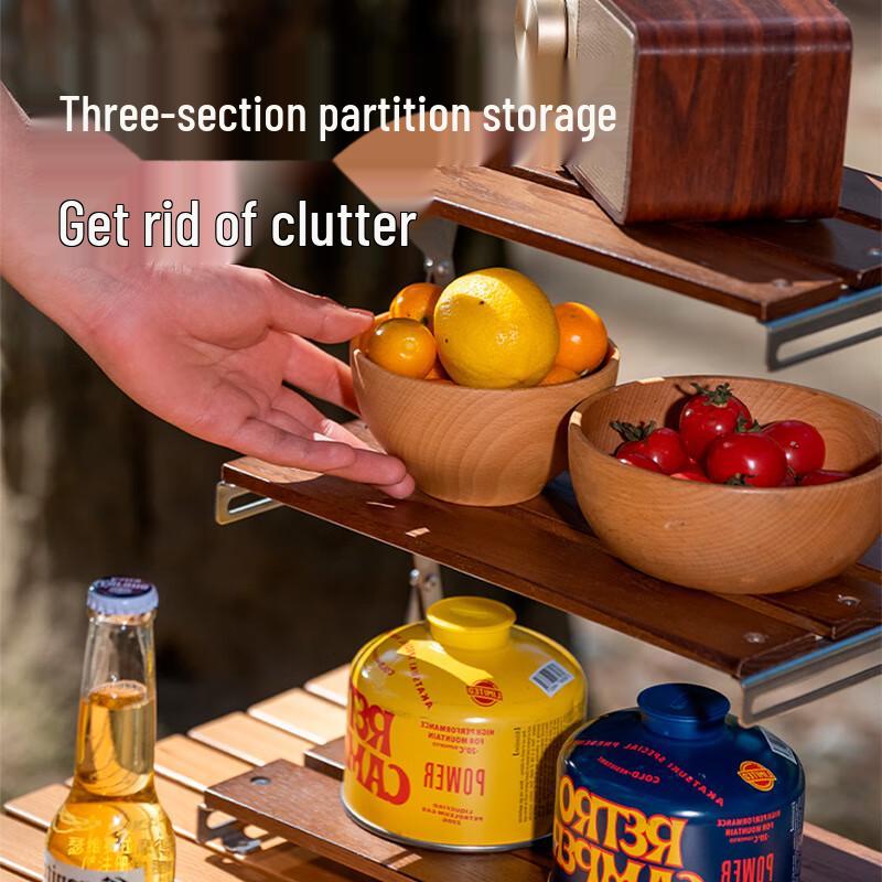 OEING Foldable Outdoor Camping Storage Rack